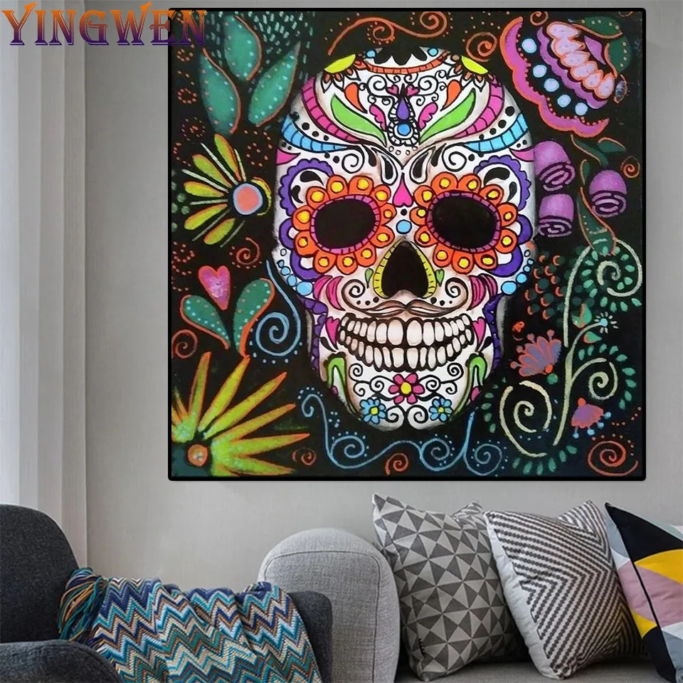 Skull Colorful Flower Festive Gift Diy 5D Diamond Painting KIDS Cross Stitch Kits Art 3D Mosaic Picture WALL DECOR HOME STICKER
Skull Colorful Flower Festive Gift Diy 5D Diamond Painting KIDS Cross Stitch Kits Art 3D Mosaic Picture WALL DECOR HOME STICKER