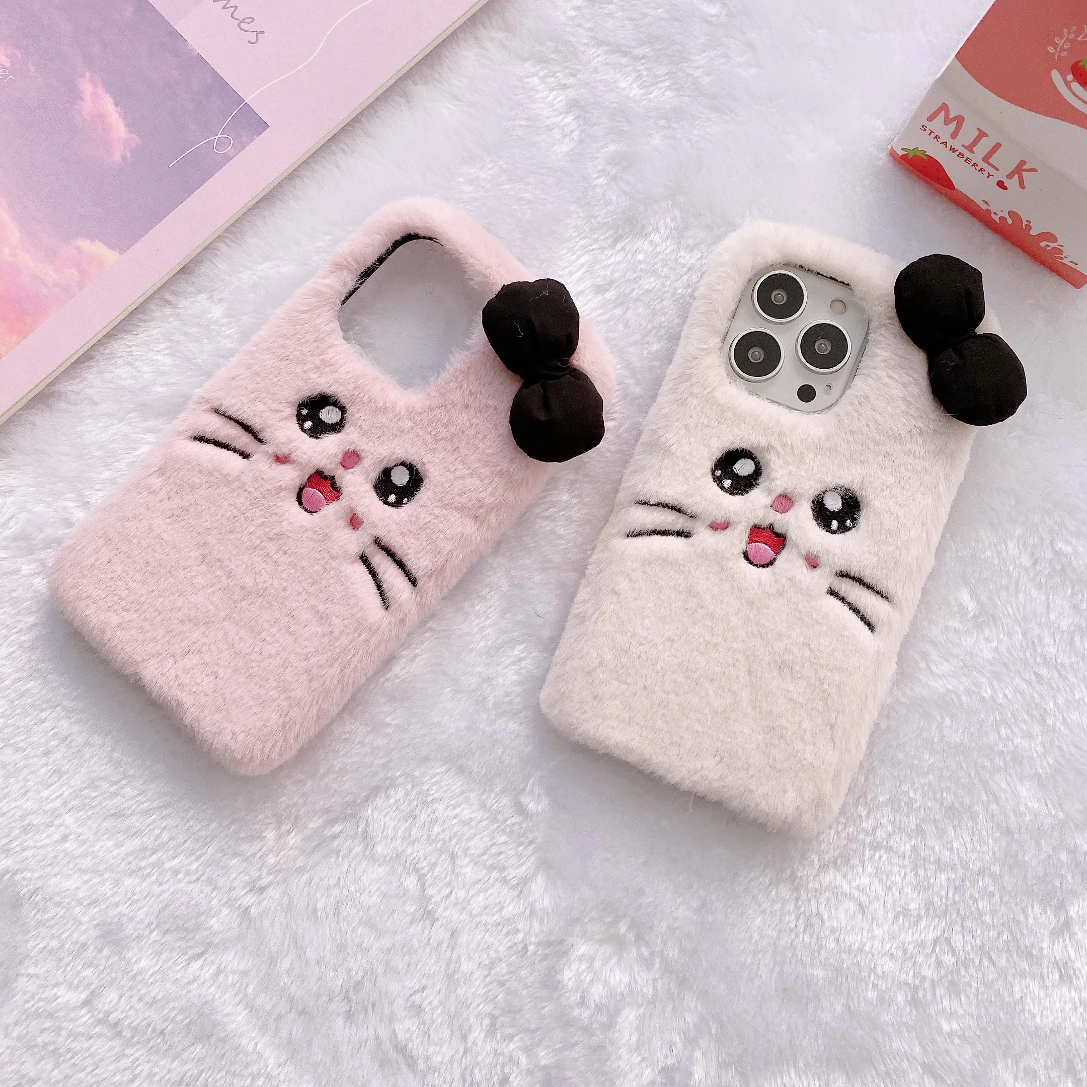 New Style Plush Smiley Kitten Cat Pattern Dustproof Non-slip Silicone Protective shell Cover Case For iPhone 13 12 11 Pro Max
New Style Plush Smiley Kitten Cat Pattern Dustproof Non-slip Silicone Protective shell Cover Case For iPhone 13 12 11 Pro Max
