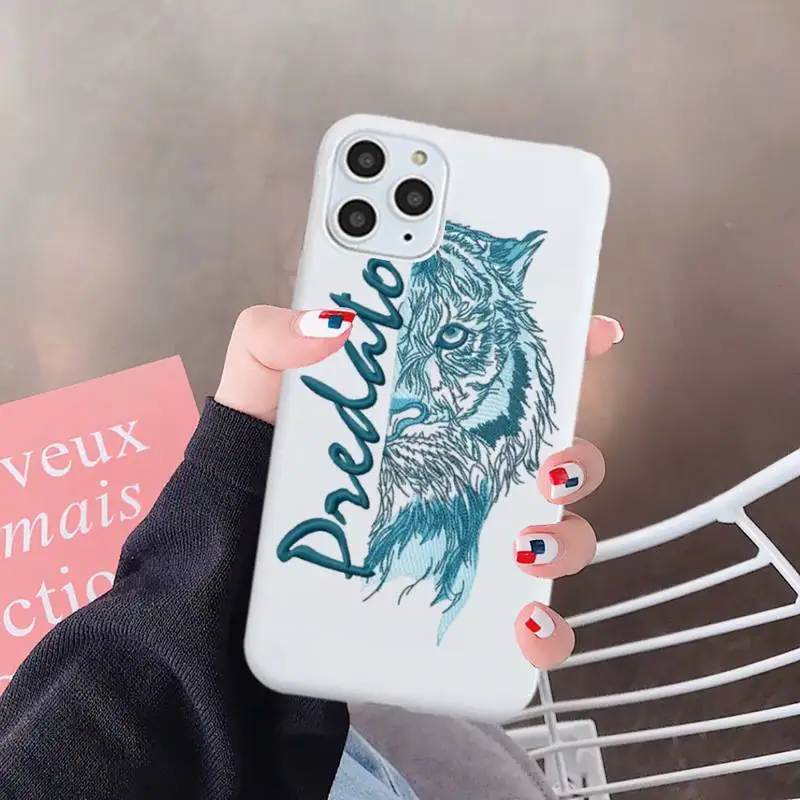 Predator tiger leopard Phone Case White Candy Color for iPhone 6 7 8 11 12 s mini pro X XS XR MAX Plus
Predator tiger leopard Phone Case White Candy Color for iPhone 6 7 8 11 12 s mini pro X XS XR MAX Plus