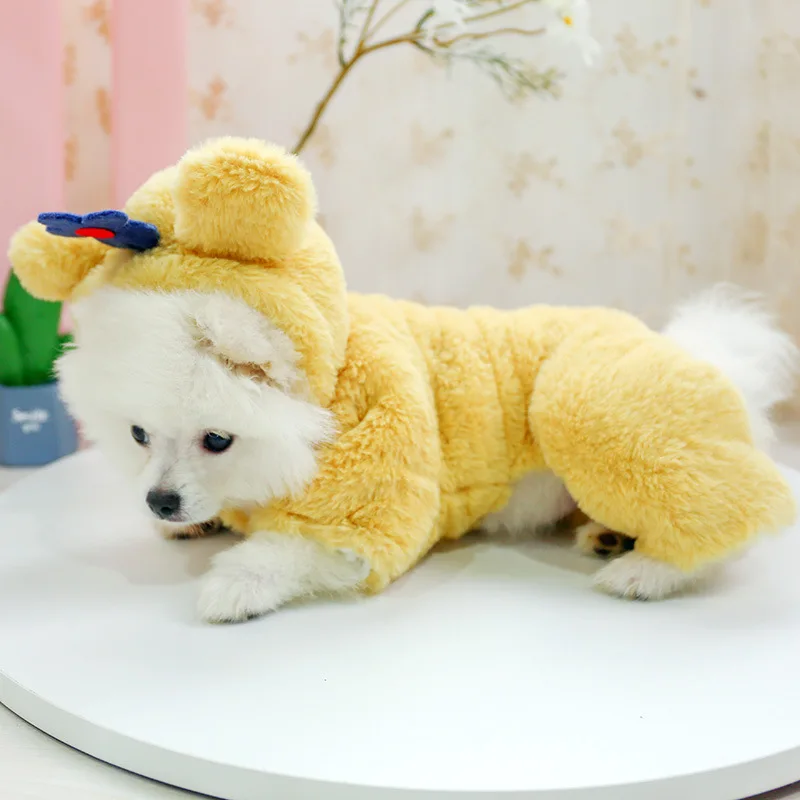 Pet Clothes Fall/winter Plus Velvet Padded Four-legged Cotton-padded Dog Clothes Warm Clothing Pet Dog Clothing.
Pet Clothes Fall/winter Plus Velvet Padded Four-legged Cotton-padded Dog Clothes Warm Clothing Pet Dog Clothing.