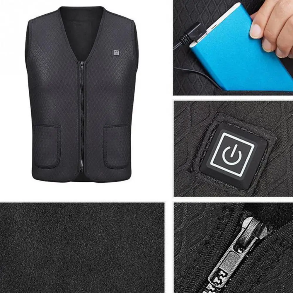 Men Women Outdoor USB Infrared Heating Vest Jacket Winter Flexible Electric Thermal Clothing Waistcoat For Sports Hiking Fishing
Men Women Outdoor USB Infrared Heating Vest Jacket Winter Flexible Electric Thermal Clothing Waistcoat For Sports Hiking Fishing