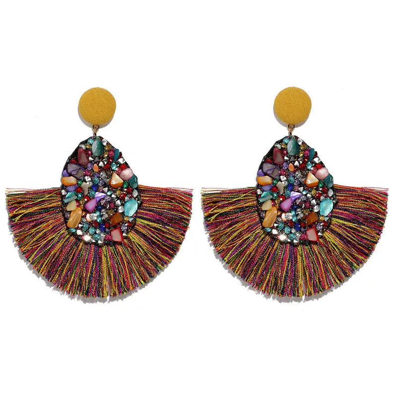 Fashion Colorful Crystal Tassel Earrings For Women pendientes mujer pendientes Wedding bridal Earrings Statement Fringe Earring
Fashion Colorful Crystal Tassel Earrings For Women pendientes mujer pendientes Wedding bridal Earrings Statement Fringe Earring