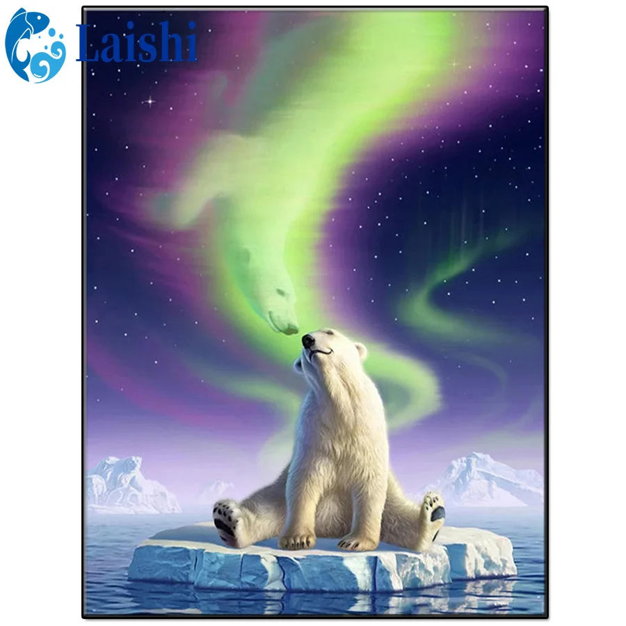 5D DIY Polar bear, northern lights Diamond Painting Rhinestone Embroidery Cross Stitch Kit Mosaic Diamond Art Home Decoration
5D DIY Polar bear, northern lights Diamond Painting Rhinestone Embroidery Cross Stitch Kit Mosaic Diamond Art Home Decoration