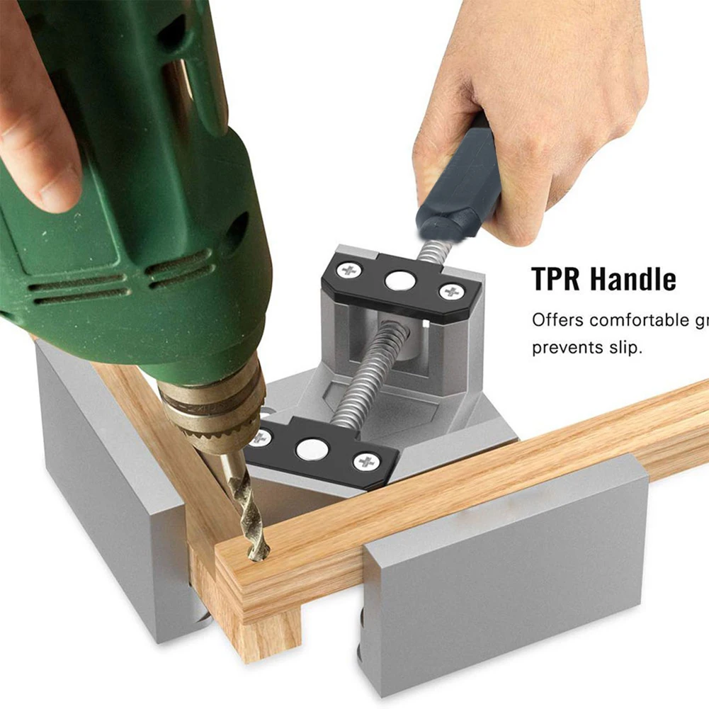 Adjustable 90 Degree Right Angle Clamp Single Handle Aluminum Alloy Right Angle Clamp Photo Frame Angle Flat Pliers For Furnitur
Adjustable 90 Degree Right Angle Clamp Single Handle Aluminum Alloy Right Angle Clamp Photo Frame Angle Flat Pliers For Furnitur