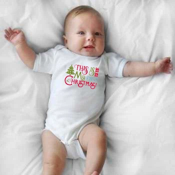 Newborn Baby Girls Boys Short Sleeve This Is My First Baby Christmas Letter Print Romper Suit Outfit Clothes Holiday Clothes
Newborn Baby Girls Boys Short Sleeve This Is My First Baby Christmas Letter Print Romper Suit Outfit Clothes Holiday Clothes