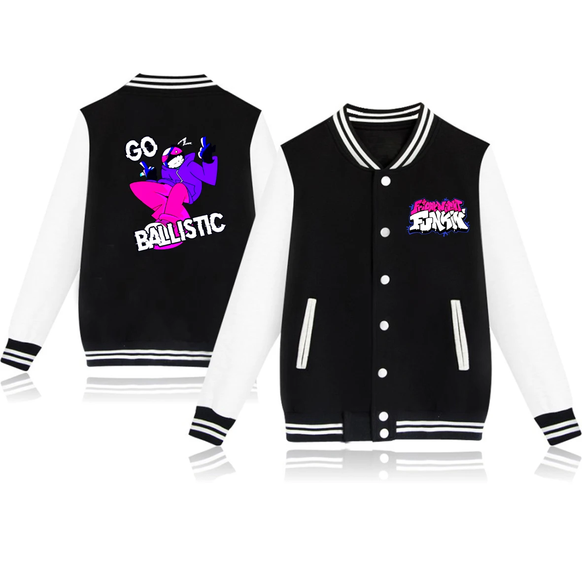 Anime Friday Night Funkin Music Game Vintage Baseball Jacket Cartoon Men's Jacket Hip Hop Bomber Jacket Men's Coat Streetwear
Anime Friday Night Funkin Music Game Vintage Baseball Jacket Cartoon Men's Jacket Hip Hop Bomber Jacket Men's Coat Streetwear