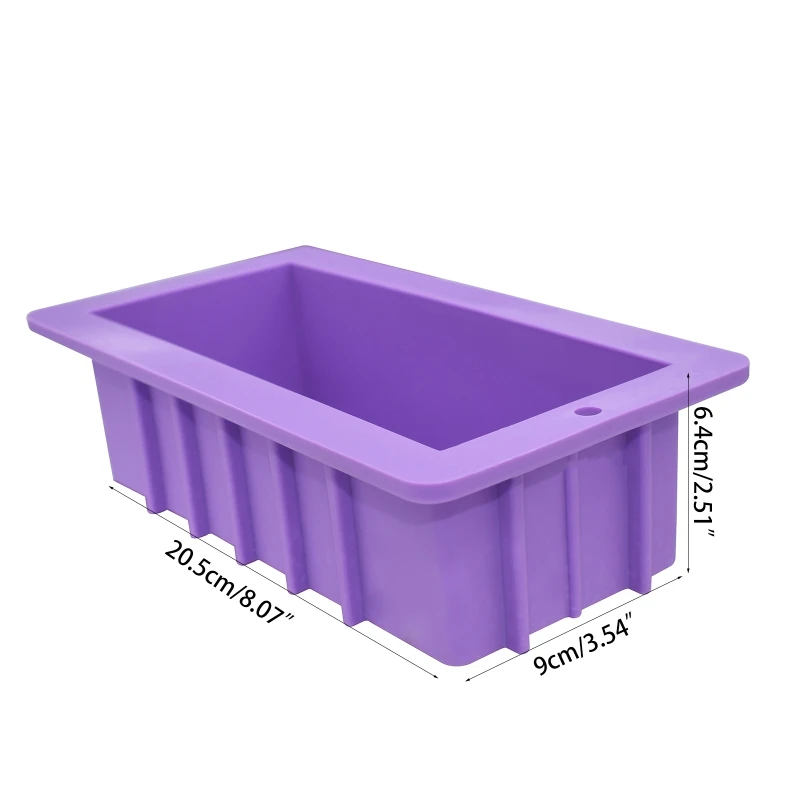 Silicone Soap Molds Rectangular Loaf Mold with Plastic Scraper for Handmade Soap D0AC
Silicone Soap Molds Rectangular Loaf Mold with Plastic Scraper for Handmade Soap D0AC