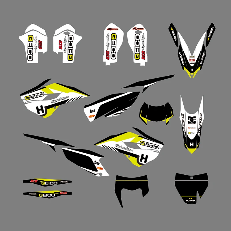 Наклейка для Husqvarna TE FE 125, 250, 350, 450, набор графических наклеек, полный обтекатель, наклейка на мотоцикл TC FC 2014, 2015
Наклейка для Husqvarna TE FE 125, 250, 350, 450, набор графических наклеек, полный обтекатель, наклейка на мотоцикл TC FC 2014, 2015