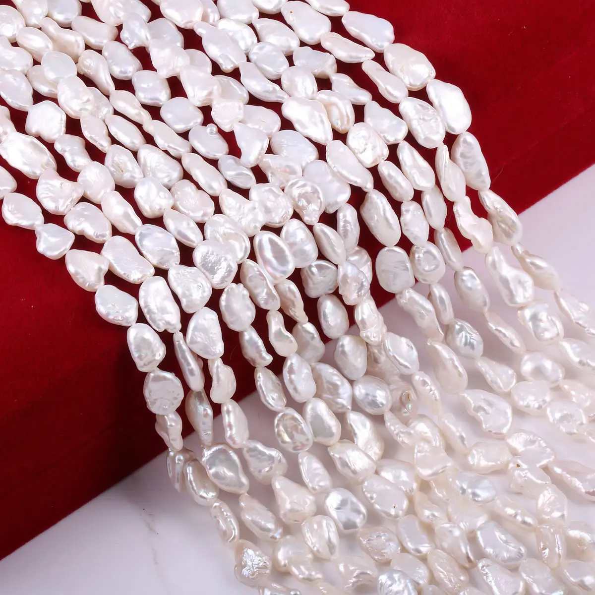 Natural Freshwater Pearl Beads AA+ Flat Shape Punch Loose Beads for DIY Women Elegant Necklace Bracelet Jewelry Making
Natural Freshwater Pearl Beads AA+ Flat Shape Punch Loose Beads for DIY Women Elegant Necklace Bracelet Jewelry Making