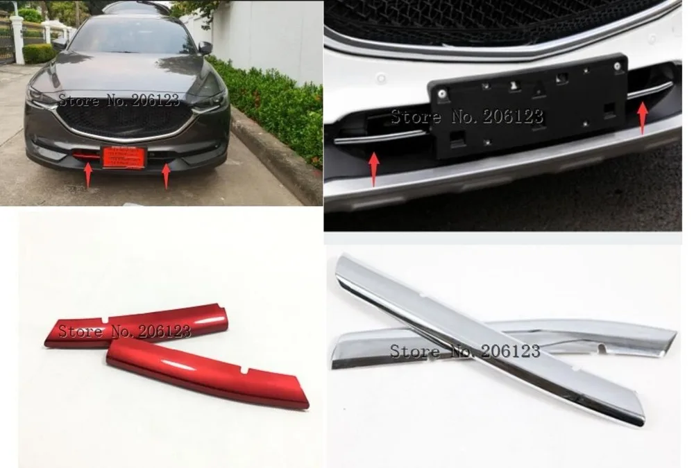 Car body protection ABS chrome trim front racing Grid Grill Grille Around panel hoods 2pcs For Mazda CX-5 CX5 2017 2018
Car body protection ABS chrome trim front racing Grid Grill Grille Around panel hoods 2pcs For Mazda CX-5 CX5 2017 2018
