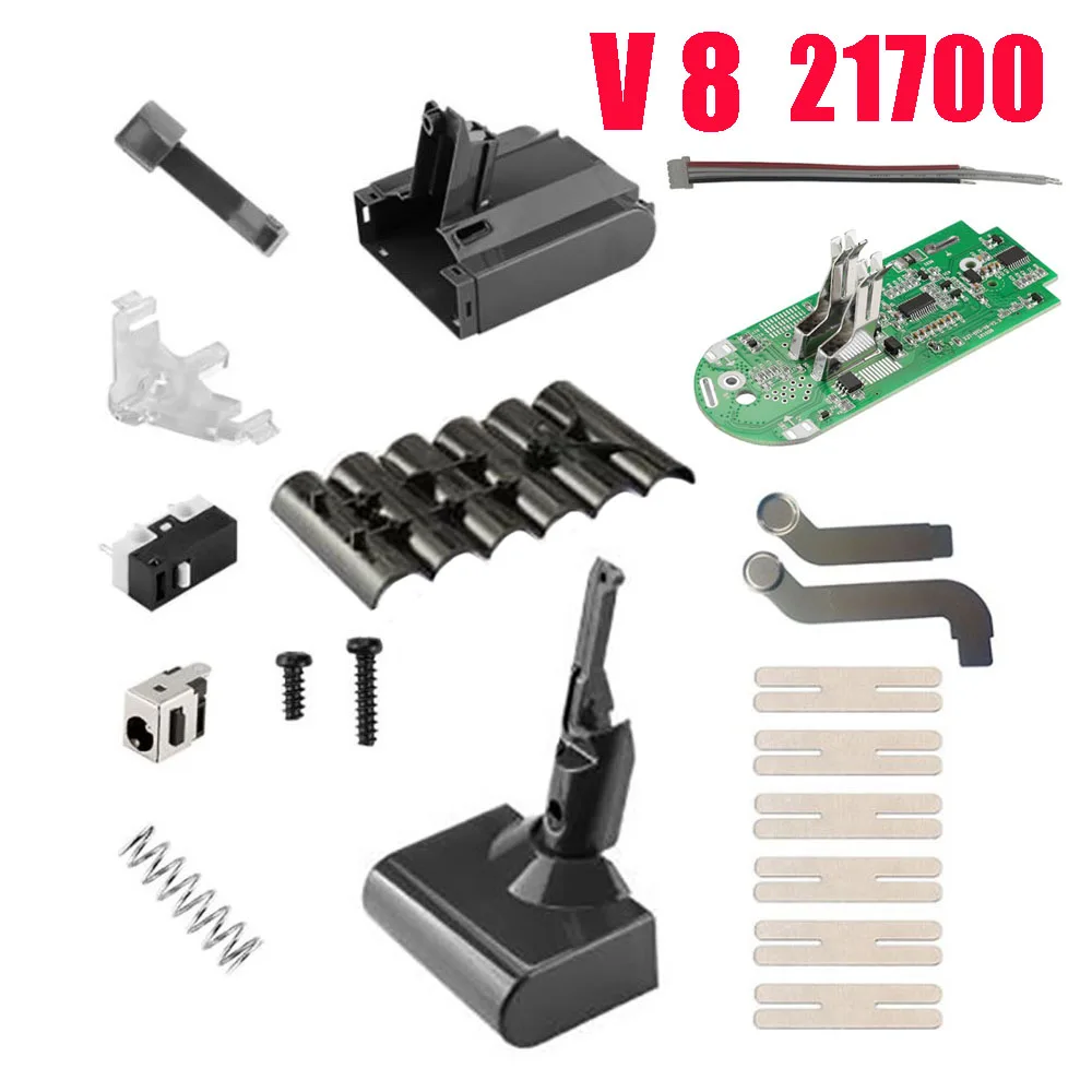 V8 Battery 21700 Plastic Case Charging Protection Circuit Board PCB for Dyson 21.6V Absolute Animal Exclusive Vacuum Cleaner
V8 Battery 21700 Plastic Case Charging Protection Circuit Board PCB for Dyson 21.6V Absolute Animal Exclusive Vacuum Cleaner