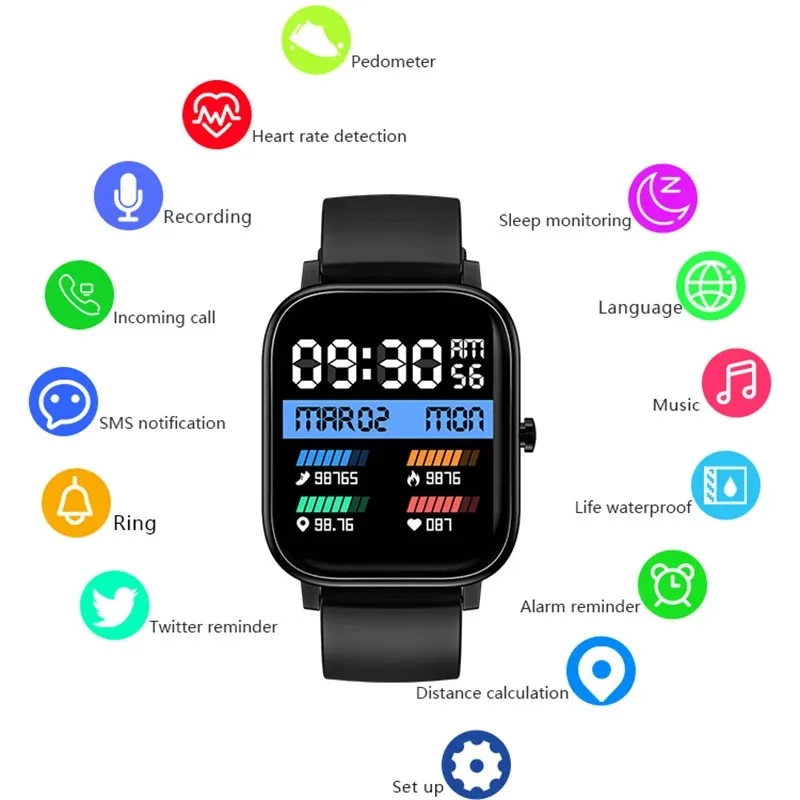 Smart Watch Men 4G Memory Music Bluetooth Call Smartwatch Full Touch Recording Fitness Bracelet A2 MT3 MT2 For IOS Android
Smart Watch Men 4G Memory Music Bluetooth Call Smartwatch Full Touch Recording Fitness Bracelet A2 MT3 MT2 For IOS Android