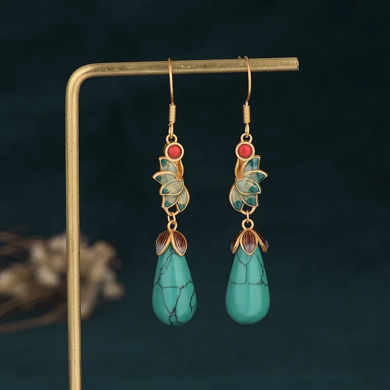 Green Flower Water Drop Dangle Earrings for Women Jewelry Aretes De Mujer Modernos Fall Earrings 2022 Fall Winter
Green Flower Water Drop Dangle Earrings for Women Jewelry Aretes De Mujer Modernos Fall Earrings 2022 Fall Winter