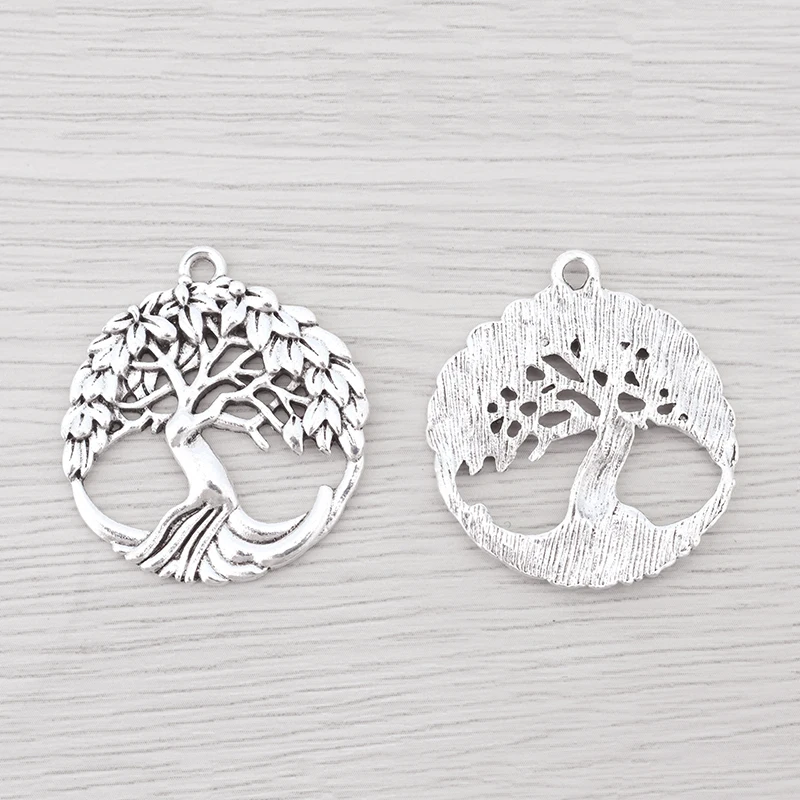 15 x Plant Tree Charms Round Pendants For Necklace Jewelry Makings Findings 32x29mm
15 x Plant Tree Charms Round Pendants For Necklace Jewelry Makings Findings 32x29mm