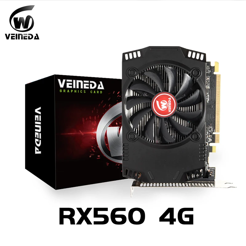 Игровая видеокарта VEINIDA rx560 4 Гб 7000 бит GDDR5 3 0 МГц PCI-E 350 ПК игровая для AMD Radeon rx550 R7 2 |