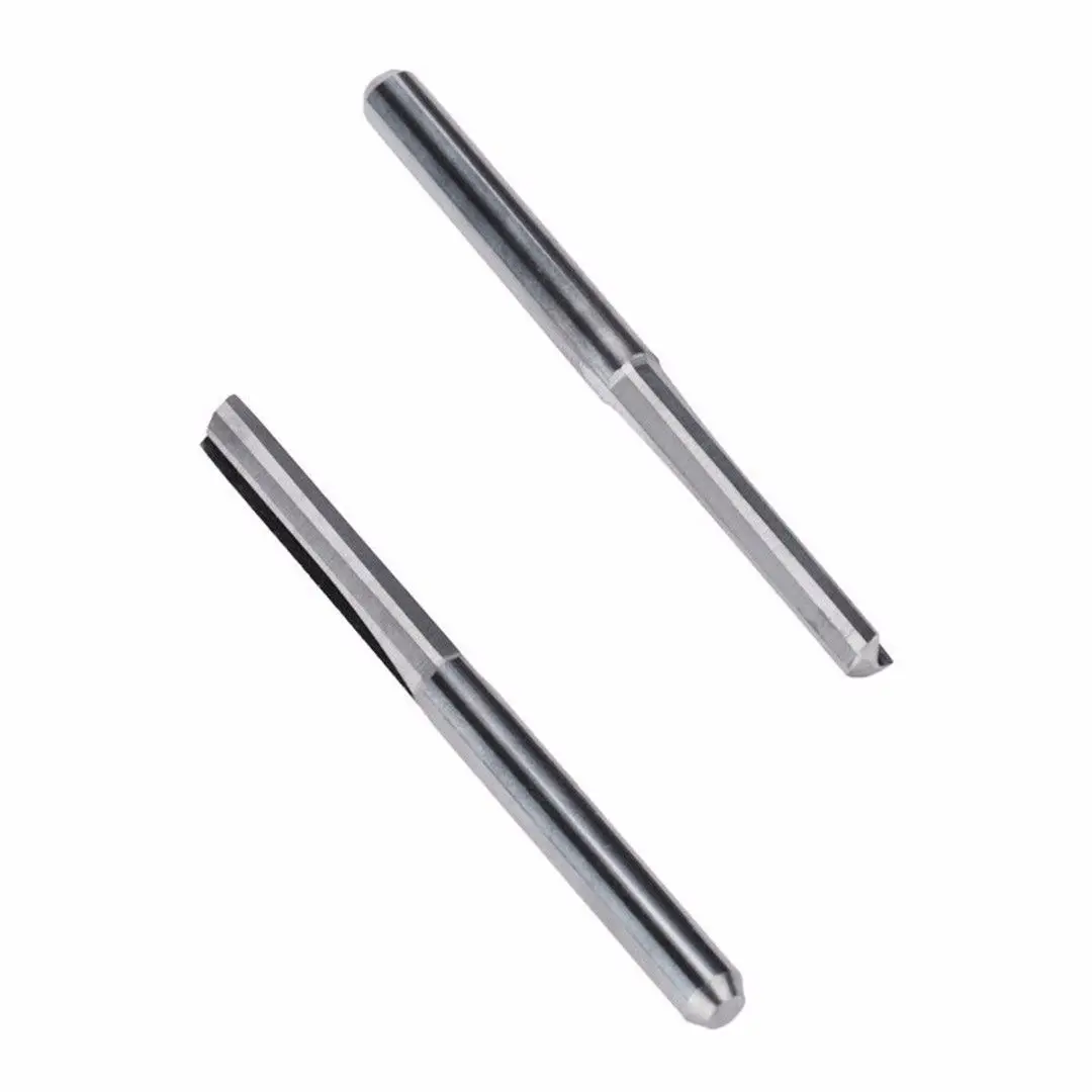 10x Double Edged Two Flute Straight Slot Router Bits Wood MDF Milling 1/8 17mm