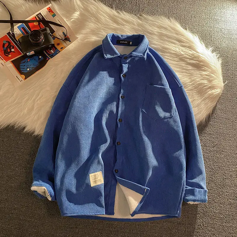 Spring and autumn shirt men's long-sleeved Korean version trend wick velvet Japanese men's shirt handsome youth jacket
Spring and autumn shirt men's long-sleeved Korean version trend wick velvet Japanese men's shirt handsome youth jacket