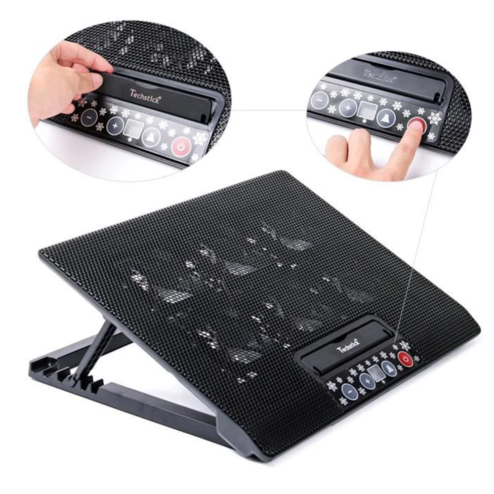Laptop Coolers PC Cooler Notebook Cooling Pad 2 USB Ports 6 Silent Led Fans Powerful Air Flow Portable Adjustable Laptop Stand
Laptop Coolers PC Cooler Notebook Cooling Pad 2 USB Ports 6 Silent Led Fans Powerful Air Flow Portable Adjustable Laptop Stand