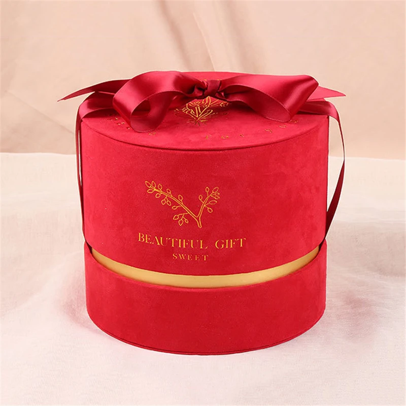 Round Florist Flowers Gift Box with Lid for Flowers Velvet Packaging Box Packing Case Wedding Birthday Party Candy Storage Boxes
Round Florist Flowers Gift Box with Lid for Flowers Velvet Packaging Box Packing Case Wedding Birthday Party Candy Storage Boxes
