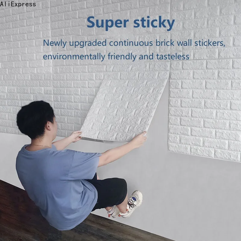 3D Wallpaper 70cm*1m Continuous Brick Pattern Sticker Waterproof Sticker Home Decoration 3D Self-Adhesive Wall Stickers
3D Wallpaper 70cm*1m Continuous Brick Pattern Sticker Waterproof Sticker Home Decoration 3D Self-Adhesive Wall Stickers