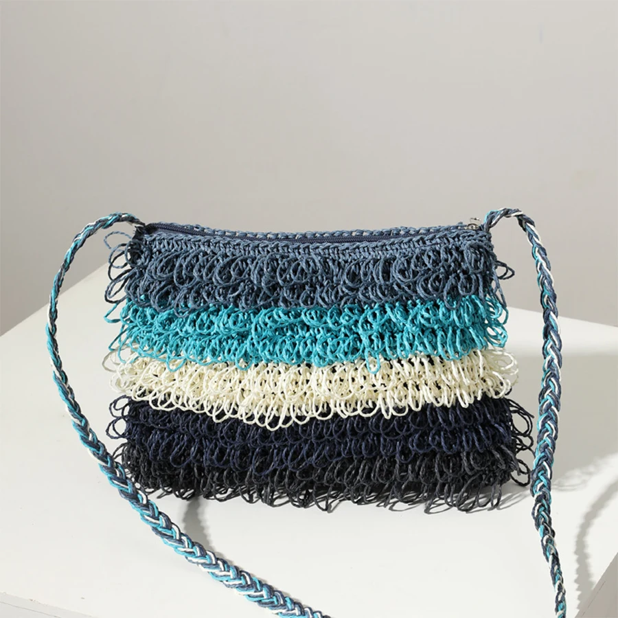 2021 Stripe Women Shoulder Bag Straw Weave Fashion Handmade Messenger Bags Summer Bohemian Women'S Beach Bag Crossbody Handbag
2021 Stripe Women Shoulder Bag Straw Weave Fashion Handmade Messenger Bags Summer Bohemian Women'S Beach Bag Crossbody Handbag