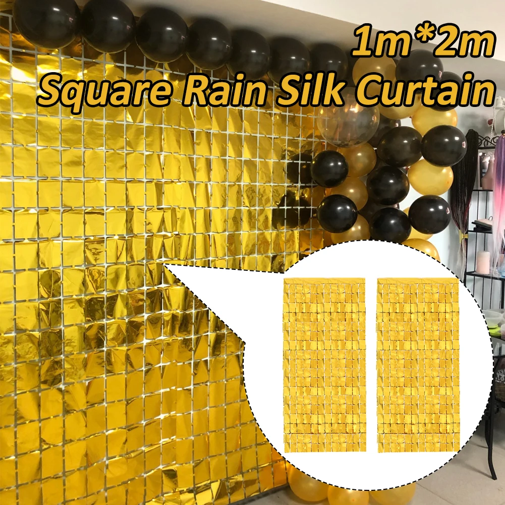 2Pcs 2m Length Sequin Wall Backdrop Panels Shimmer Curtain Wall for Wedding Anniversary Birthday Party Home Decor Gold/Silver
2Pcs 2m Length Sequin Wall Backdrop Panels Shimmer Curtain Wall for Wedding Anniversary Birthday Party Home Decor Gold/Silver