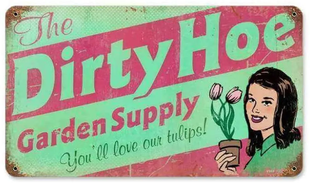 Retro Dirty Hoe Garden Metal Tin Sign Tin Signs Vintage Coffee Wall Coffee & Bar Decor 16x12 Inch Tin Sign
Retro Dirty Hoe Garden Metal Tin Sign Tin Signs Vintage Coffee Wall Coffee & Bar Decor 16x12 Inch Tin Sign