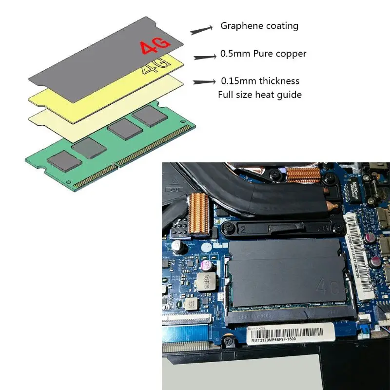 Pure Copper Plated Graphene Notebook Gaming Laptop Memory Heatsink Cooling Vest Radiator Memory Cooler Heat Sink DDR4 ECC
Pure Copper Plated Graphene Notebook Gaming Laptop Memory Heatsink Cooling Vest Radiator Memory Cooler Heat Sink DDR4 ECC