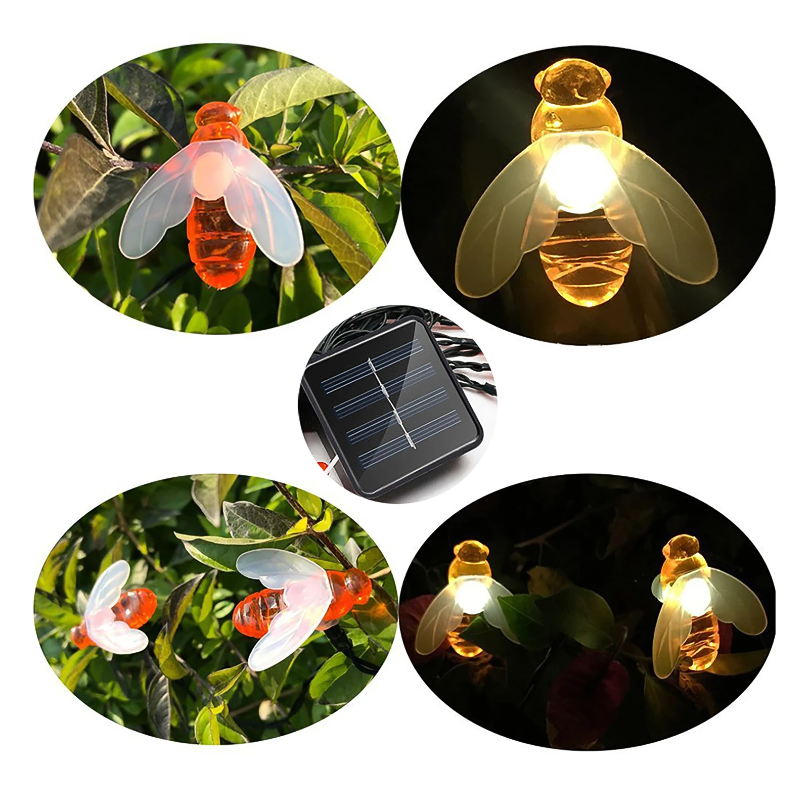 New Solar Powered Cute Honey Bee Led String Fairy Light 30LEDs Bee Outdoor Garden Fence Patio Christmas Garland Lights
New Solar Powered Cute Honey Bee Led String Fairy Light 30LEDs Bee Outdoor Garden Fence Patio Christmas Garland Lights