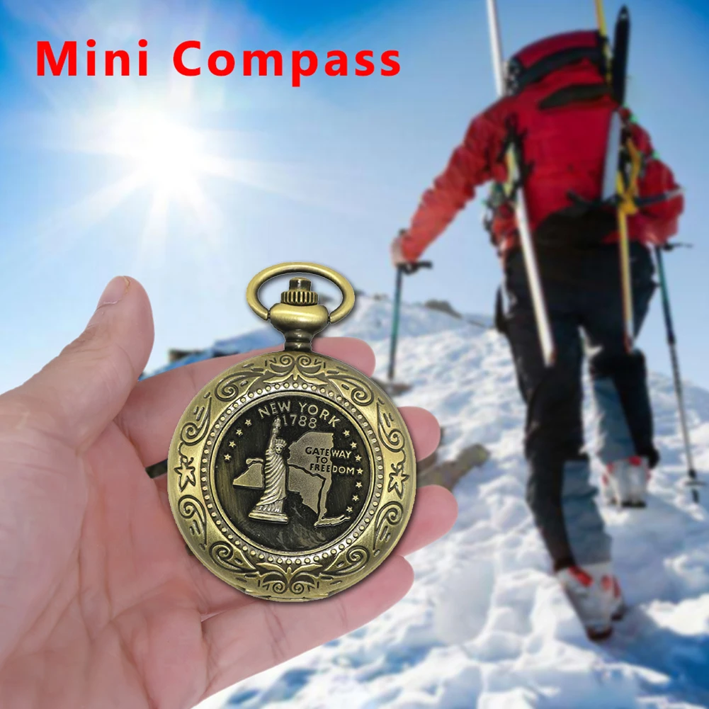 

Portable Metal Retro Pocket Watch Compass Mountaineering Camping Hiking Zinc Alloy Flip Navigation Outdoor Activities Compasses