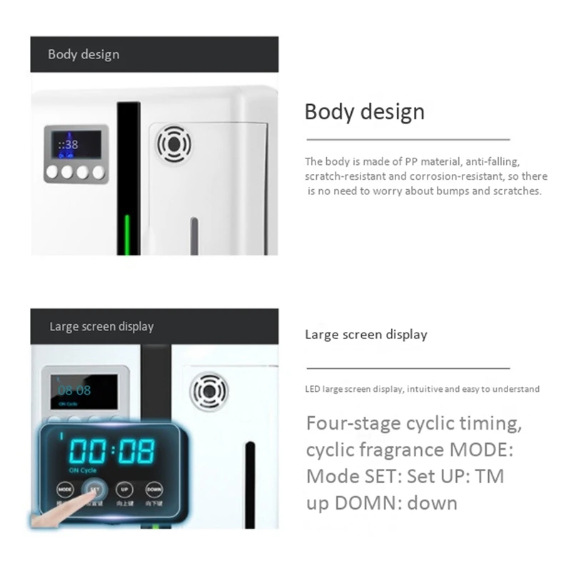 Smart Aroma Diffuser Timing Function Aroma Diffuser Essential Oil Aroma Diffuser for Family Hotel Office- EU Plug
Smart Aroma Diffuser Timing Function Aroma Diffuser Essential Oil Aroma Diffuser for Family Hotel Office- EU Plug