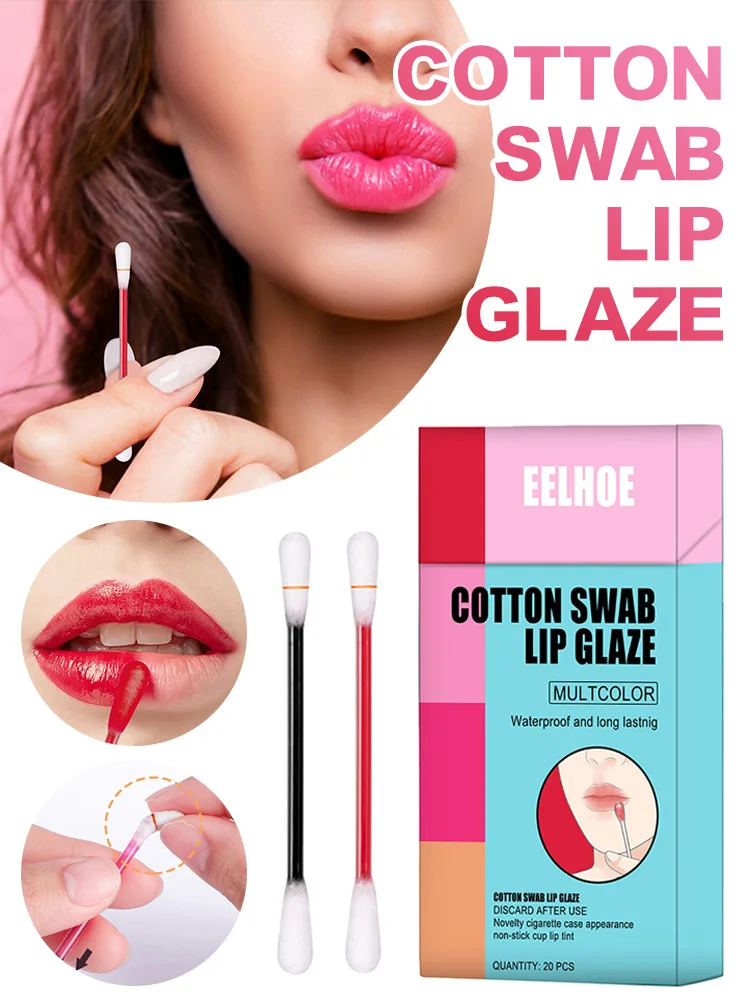 New Hot 20 Sticks Cotton Swab Lipstick Cigarette Lip Stick Long Lasting Waterproof Disposable Portable Lip Lipstick Shipping
New Hot 20 Sticks Cotton Swab Lipstick Cigarette Lip Stick Long Lasting Waterproof Disposable Portable Lip Lipstick Shipping
