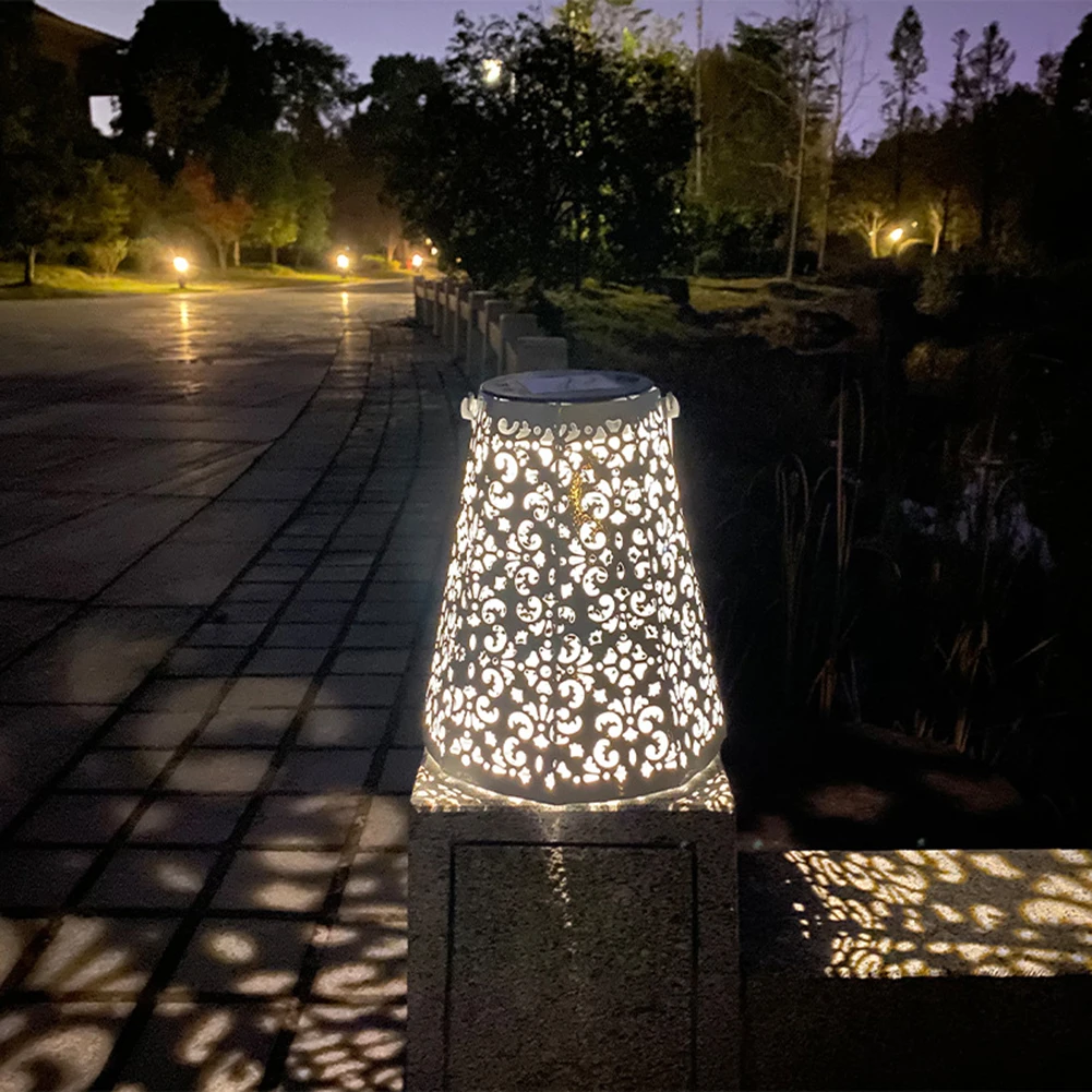LED Solar Lantern Light Hollow Lantern Projection Light Wrought Iron Hanging Lamps Waterproof Outdoor Streeet Garden Yard Decor
LED Solar Lantern Light Hollow Lantern Projection Light Wrought Iron Hanging Lamps Waterproof Outdoor Streeet Garden Yard Decor