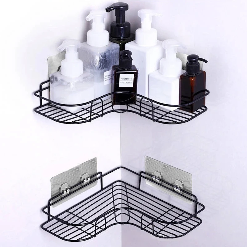 Corner Storage Shelf For Bathroom Kitchen Wall Mount Iron Shampoo Storage Holder Free Punching Kitchen Sundries Organizer Rack
Corner Storage Shelf For Bathroom Kitchen Wall Mount Iron Shampoo Storage Holder Free Punching Kitchen Sundries Organizer Rack