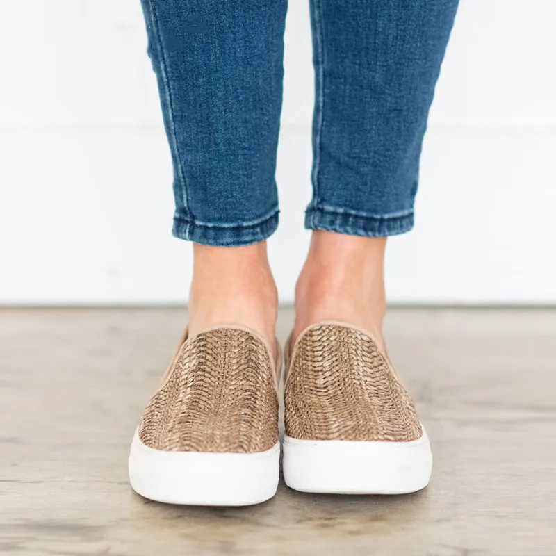 Women's Weaving Flat Shoes Female Slip-on Canvas Casual Shoes for Woman Walking Patchwork Sneakers Loafers Women Shoes XKD7045
Women's Weaving Flat Shoes Female Slip-on Canvas Casual Shoes for Woman Walking Patchwork Sneakers Loafers Women Shoes XKD7045