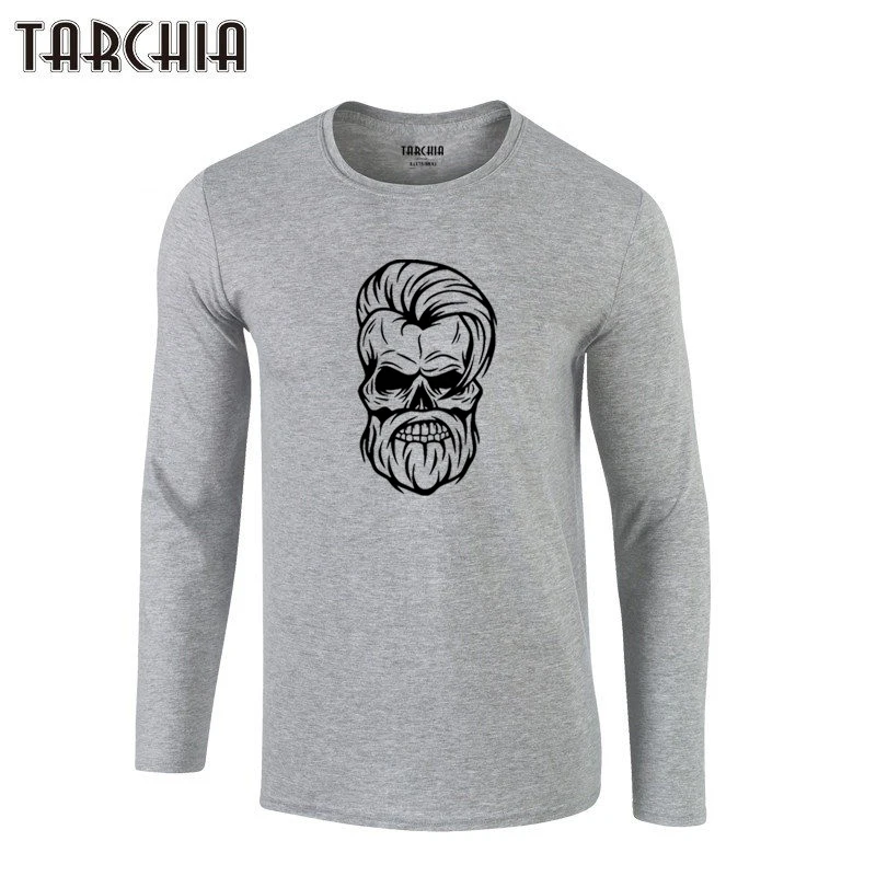 

TARCHIA Oversized Fashion Men New Homme T-Shirt 100% Cotton Plus Size Men's Tee 2022 Brand Eur Long Sleeve Monster Cheap Hot