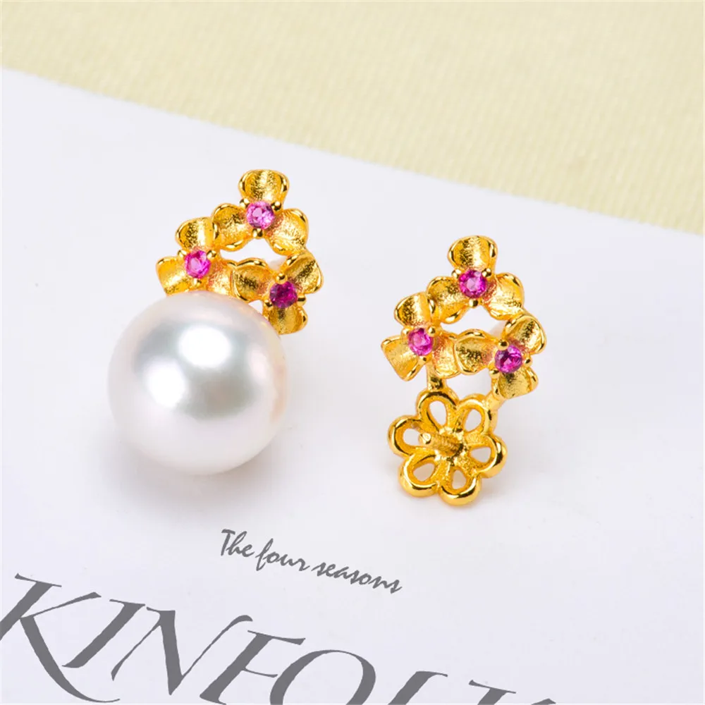 925 Sterling Silver Plating Earrings Pearl Earrings Accessories Findings Earrings Jewelry Parts Fittings Mountings DIY Girl Gift
925 Sterling Silver Plating Earrings Pearl Earrings Accessories Findings Earrings Jewelry Parts Fittings Mountings DIY Girl Gift