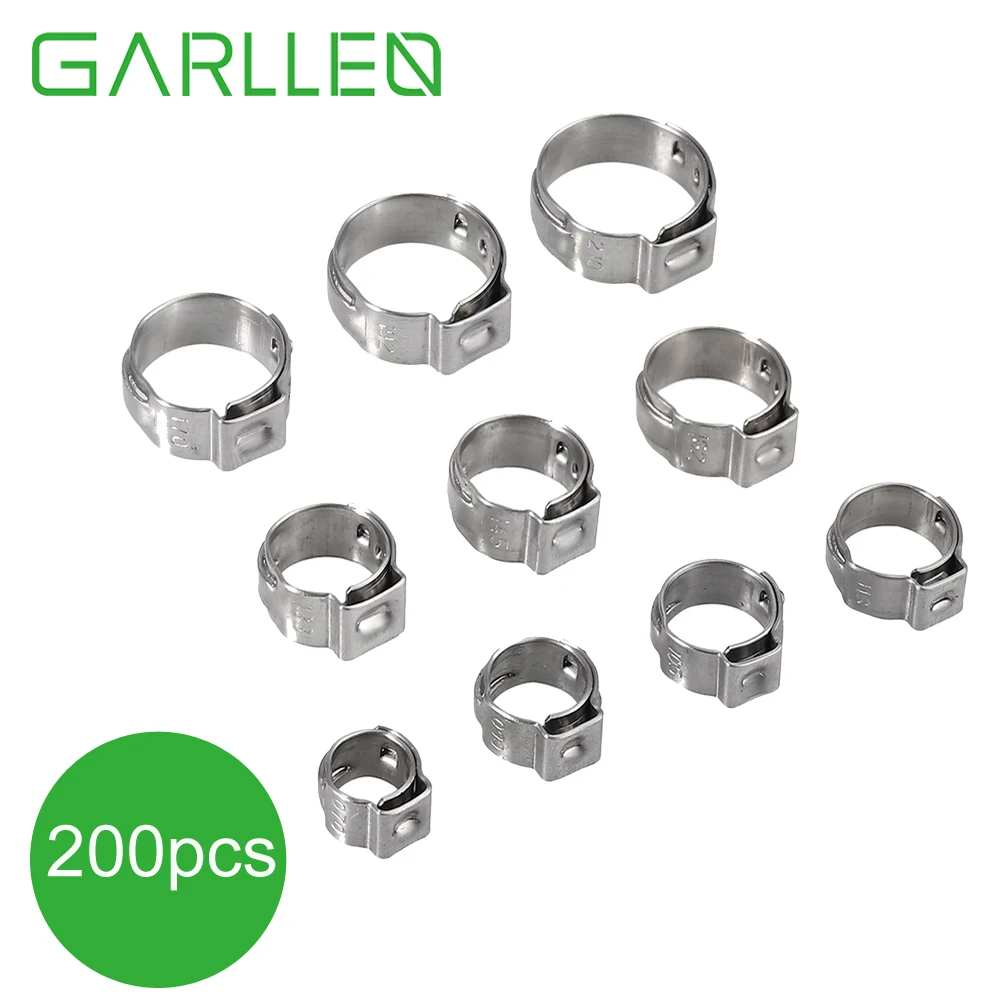 Зажим GARLLEN для шланга из нержавеющей стали, 200 шт. 
Зажим GARLLEN для шланга из нержавеющей стали, 200 шт.