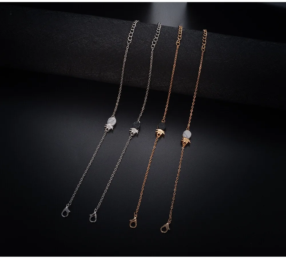 Pineapple Bracelet and Anklet Gold Color Chain Link Bracelets for Women Men Girls African Hawaii Guam Micronesia
Pineapple Bracelet and Anklet Gold Color Chain Link Bracelets for Women Men Girls African Hawaii Guam Micronesia