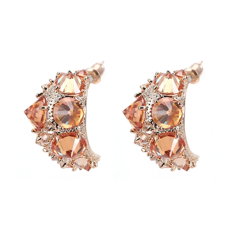 Luxury Women Stud Earrings Cubic Zirconia Hand Paved Summer Style Fashion Gold Plating Gift Jewelry
Luxury Women Stud Earrings Cubic Zirconia Hand Paved Summer Style Fashion Gold Plating Gift Jewelry
