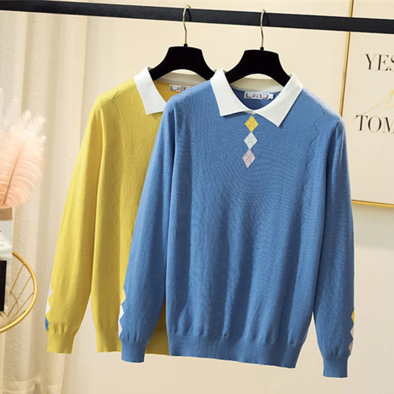2021 Winter sweater women Loose Korean Style Harajuku Sweater Jumpers Argyle Winter Sweaters Women knitwear Thick Pull Tops
2021 Winter sweater women Loose Korean Style Harajuku Sweater Jumpers Argyle Winter Sweaters Women knitwear Thick Pull Tops