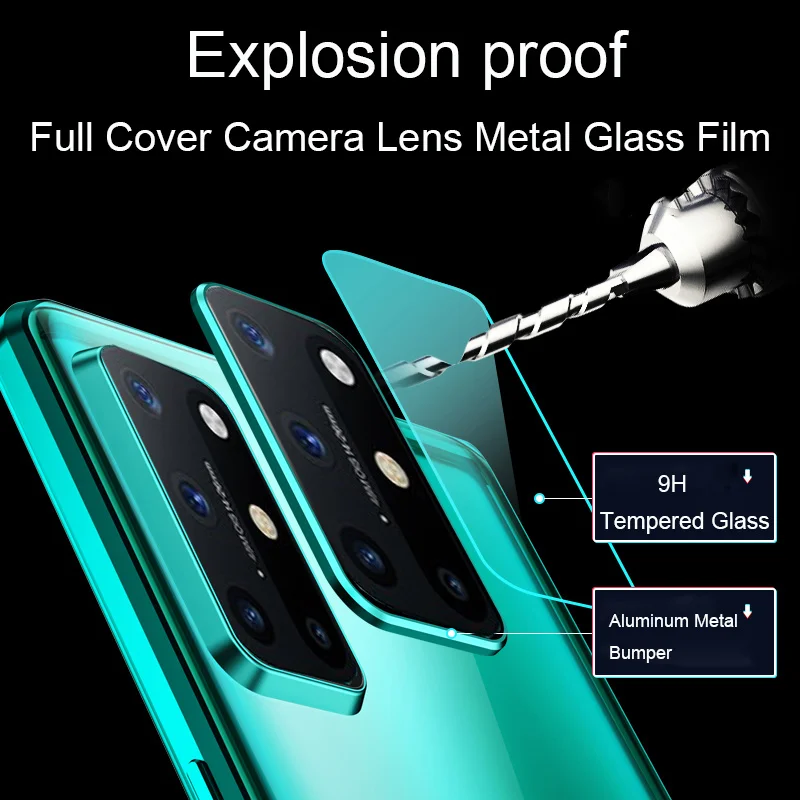 360 Full Magnetic Case For Oneplus 8T 8 Pro Coque Camera Lens Protector Glass Cover Aluminum Metal Bumper For Oneplus 9 Pro Case
360 Full Magnetic Case For Oneplus 8T 8 Pro Coque Camera Lens Protector Glass Cover Aluminum Metal Bumper For Oneplus 9 Pro Case