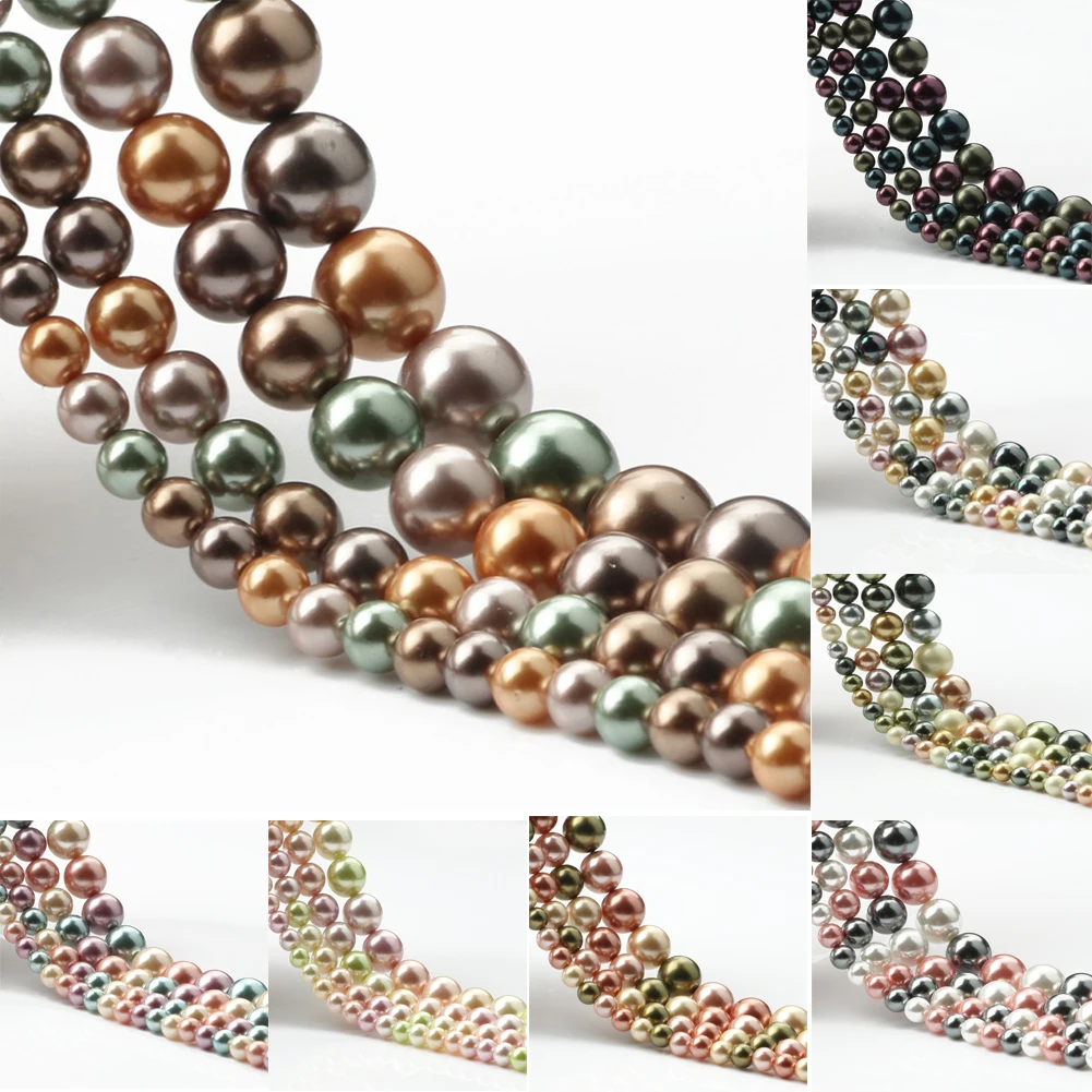 Mixed Color Natural Shell Pearl Beads Round Loose Spacer Beads for Jewelry Making Diy Bracelet Necklace Wholesale 15'' 6-12mm
Mixed Color Natural Shell Pearl Beads Round Loose Spacer Beads for Jewelry Making Diy Bracelet Necklace Wholesale 15'' 6-12mm