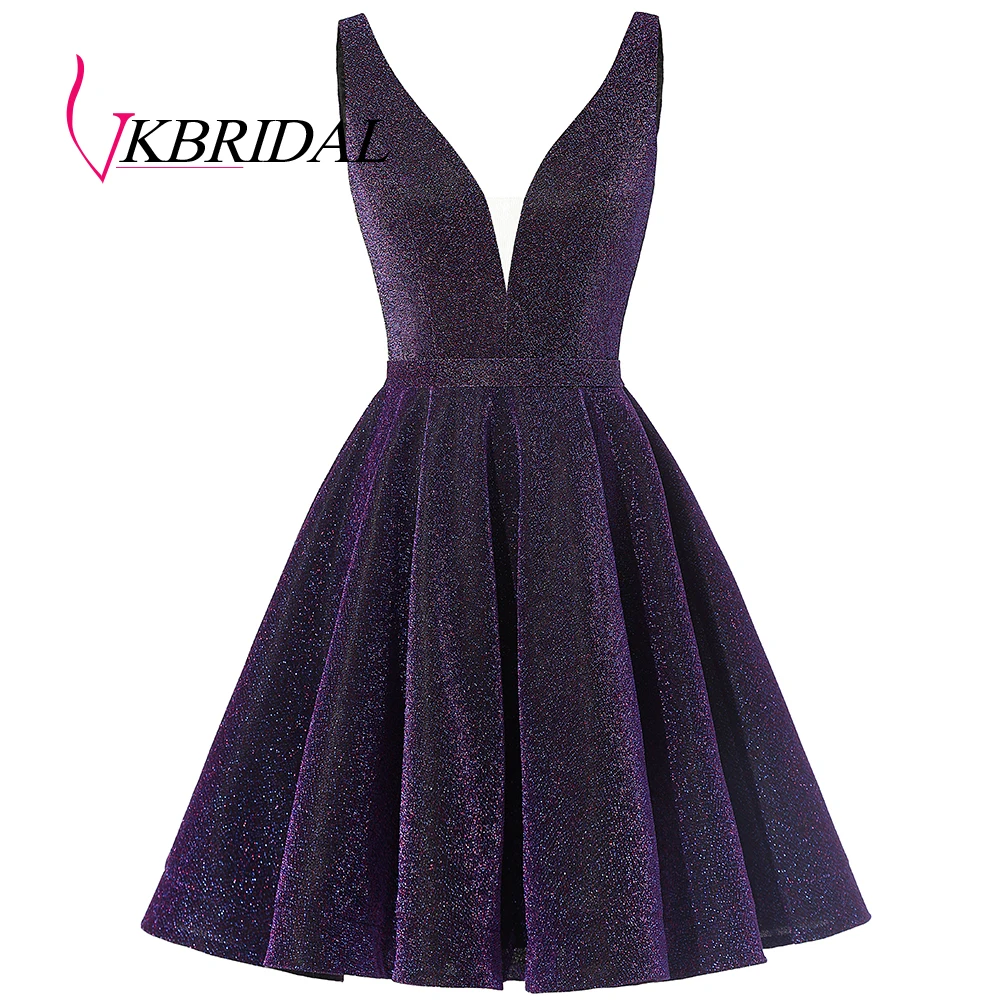 Vkbridal блестящее выпускное платье с v образным вырезом и карманом Новое