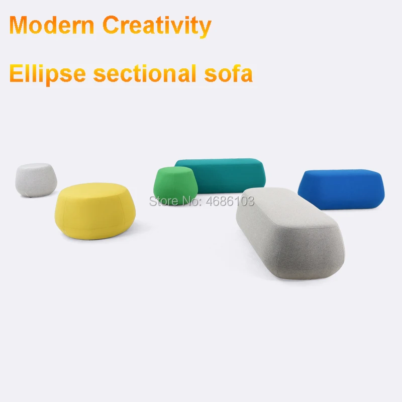 Creator sectional sofa Ellipse ottomans foot Modern sofa cama Cashmere fabric stool ottomans sofa set living room furniture
Creator sectional sofa Ellipse ottomans foot Modern sofa cama Cashmere fabric stool ottomans sofa set living room furniture