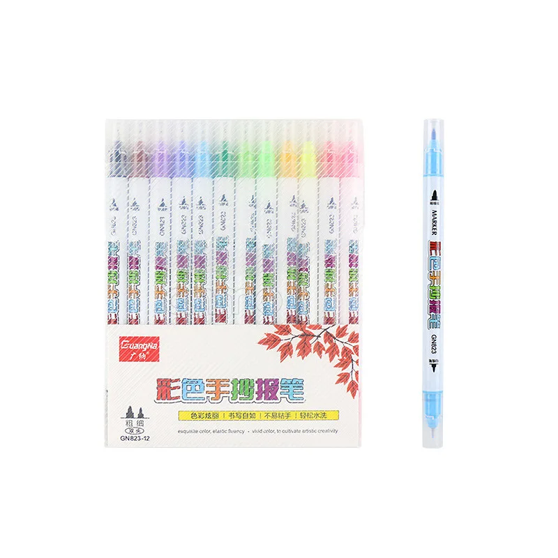 12 Colors Art Color Pen Painting Template Outline Color Pen Hollowed Out Template Double Head Hand Writing Pens
12 Colors Art Color Pen Painting Template Outline Color Pen Hollowed Out Template Double Head Hand Writing Pens