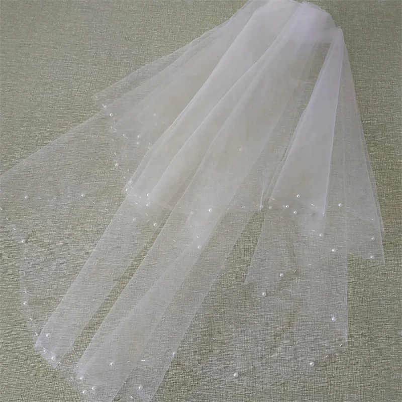 2020 New Bridal Veils with Pearl Beading Elegant Short Wedding Accessories Romantic Princess 2 Layers Wedding Veils with Comb
2020 New Bridal Veils with Pearl Beading Elegant Short Wedding Accessories Romantic Princess 2 Layers Wedding Veils with Comb