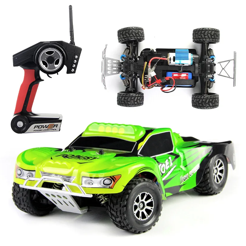 Children Toys rc Monster Truck wltoys A969 1:18 45KM high speed remote conontrol racing car toy 2.4G 4WD Car with Shock System
Children Toys rc Monster Truck wltoys A969 1:18 45KM high speed remote conontrol racing car toy 2.4G 4WD Car with Shock System
