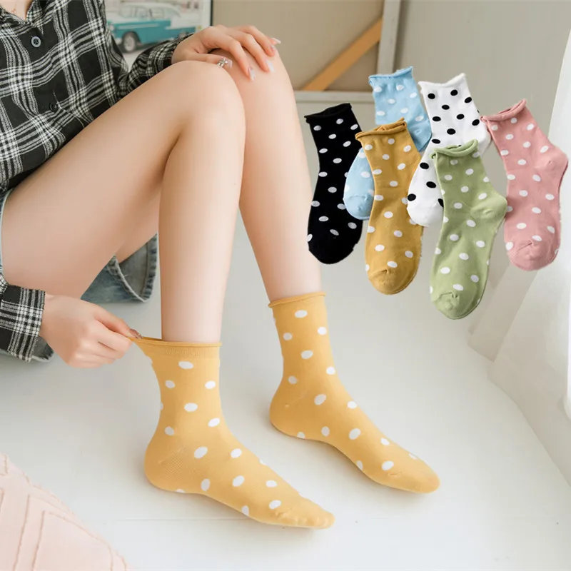 Frilly ruffle socks dot print cute skarpetki damskie kawaii meias women sokken streetwear harajuku fashion woman cotton sock
Frilly ruffle socks dot print cute skarpetki damskie kawaii meias women sokken streetwear harajuku fashion woman cotton sock