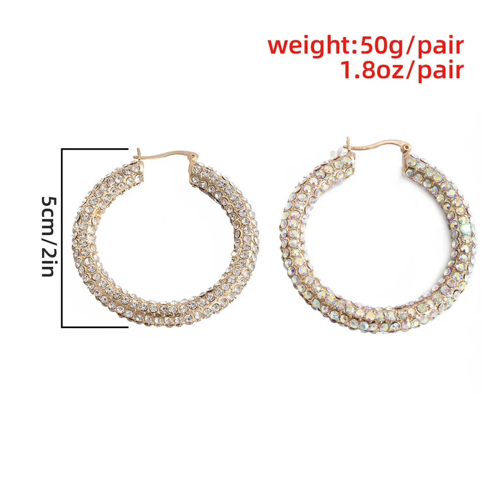 Cosysail Shiny Rhinestone Round Circle Earrings for Female Geometric Crystal Hoop Earrings Party Jewelry Gift 2021
Cosysail Shiny Rhinestone Round Circle Earrings for Female Geometric Crystal Hoop Earrings Party Jewelry Gift 2021